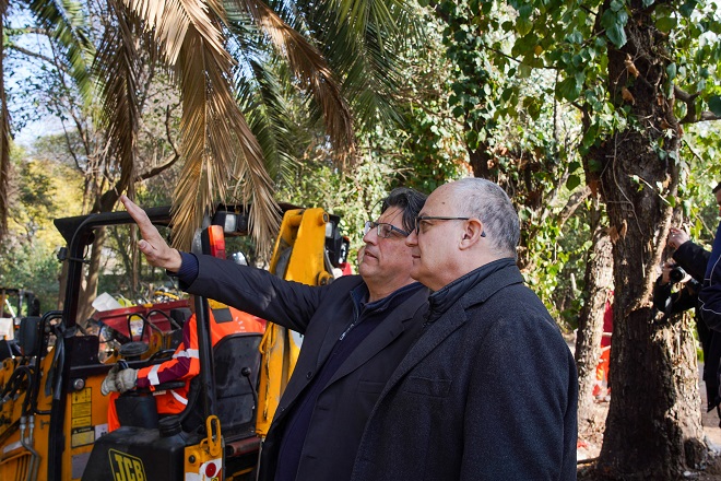 Il Sindaco Gualtieri con Umberto Marroni, delegato al progetto dell'ex Mattatoio.