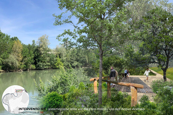 Giubileo, al via il cantiere parco d'affaccio Tevere Aniene