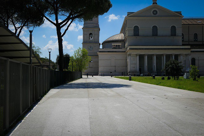 Basilica San Paolo, riqualificate le aree esterne