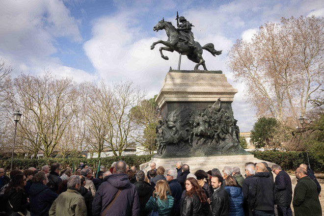 Monumento ad Anita Garibaldi al Gianicolo, concluso il restauro