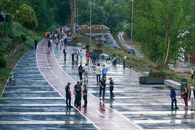 Il nuovo parco d'affaccio "Foro Italico"